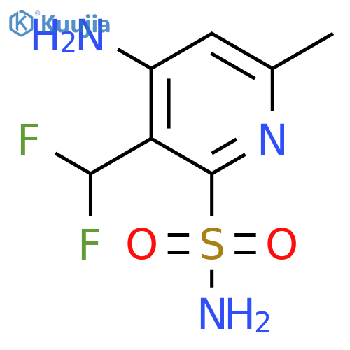 4-Amino-3-(difluoromethyl)-6-methylpyridine-2-sulfonamide structure
