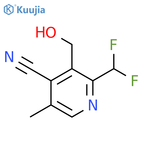 4-Cyano-2-(difluoromethyl)-5-methylpyridine-3-methanol structure