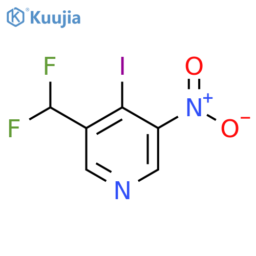 3-(Difluoromethyl)-4-iodo-5-nitropyridine structure