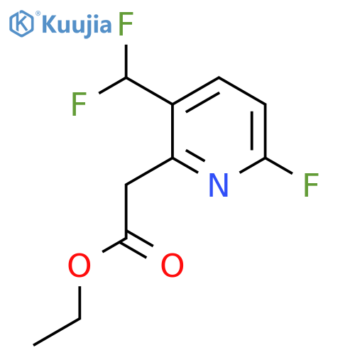 Ethyl 3-(difluoromethyl)-6-fluoropyridine-2-acetate structure