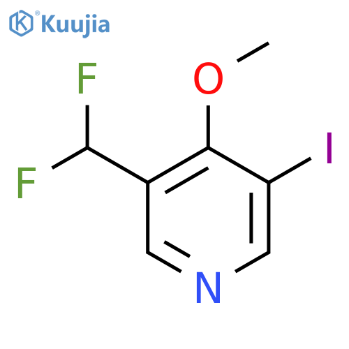 3-(Difluoromethyl)-5-iodo-4-methoxypyridine structure