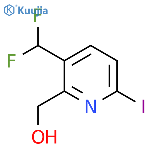 3-(Difluoromethyl)-6-iodopyridine-2-methanol structure