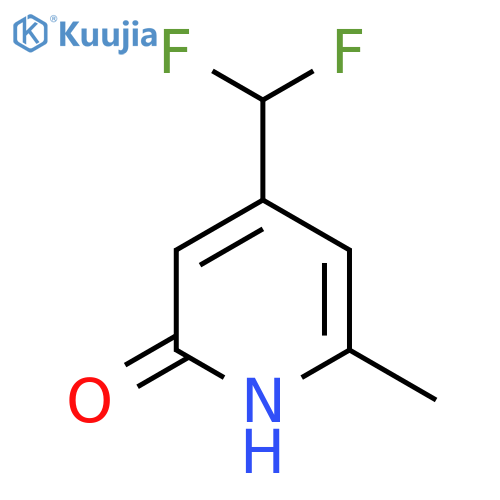 4-(Difluoromethyl)-2-hydroxy-6-methylpyridine structure