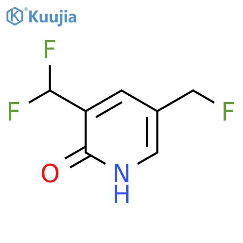 3-(Difluoromethyl)-5-(fluoromethyl)-2-hydroxypyridine structure