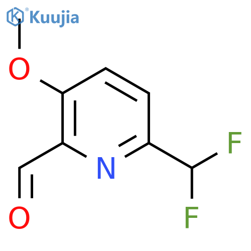 6-(Difluoromethyl)-3-methoxypyridine-2-carboxaldehyde structure