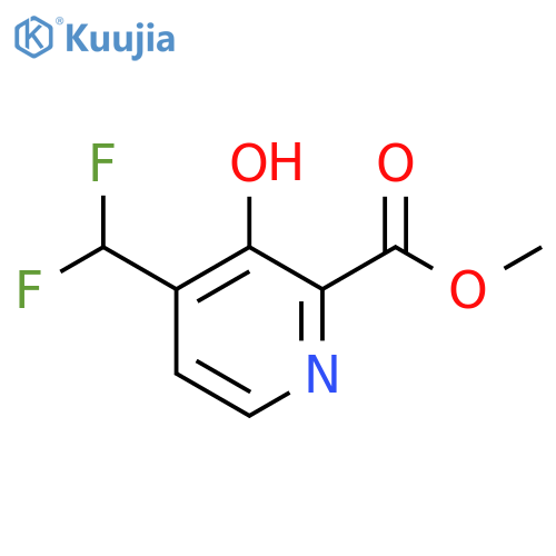 Methyl 4-(difluoromethyl)-3-hydroxypyridine-2-carboxylate structure