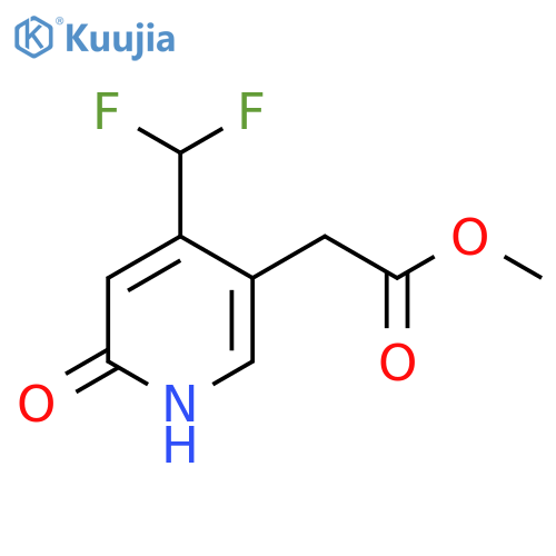 Methyl 4-(difluoromethyl)-2-hydroxypyridine-5-acetate structure