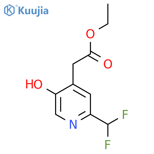 Ethyl 2-(difluoromethyl)-5-hydroxypyridine-4-acetate structure