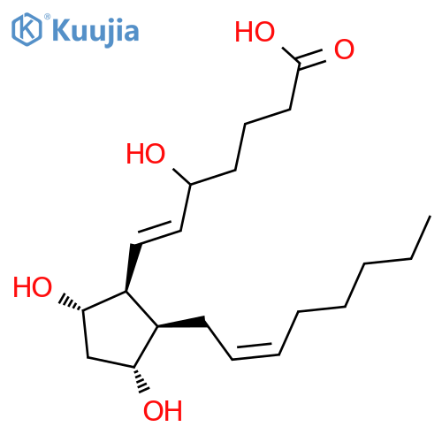 Prosta-6,14-dien-1-oic acid, 5,9,11-trihydroxy-,(5S,6E,8b,9a,11a,14Z)- structure