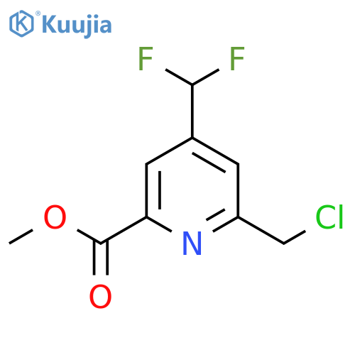 Methyl 2-(chloromethyl)-4-(difluoromethyl)pyridine-6-carboxylate structure