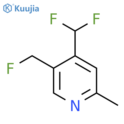 4-(Difluoromethyl)-5-(fluoromethyl)-2-methylpyridine structure