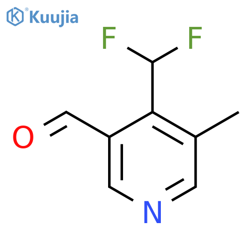 4-(Difluoromethyl)-3-methylpyridine-5-carboxaldehyde structure