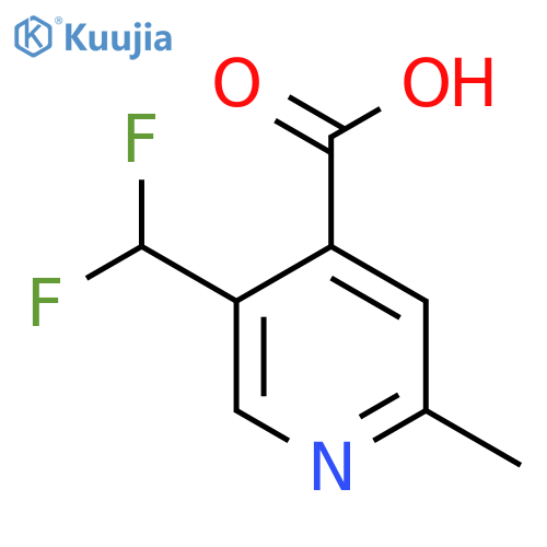 5-(Difluoromethyl)-2-methylpyridine-4-carboxylic acid structure