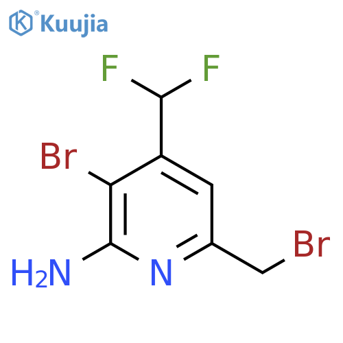 2-Amino-3-bromo-6-(bromomethyl)-4-(difluoromethyl)pyridine structure