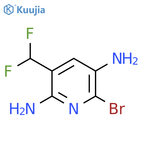 2-Bromo-3,6-diamino-5-(difluoromethyl)pyridine structure