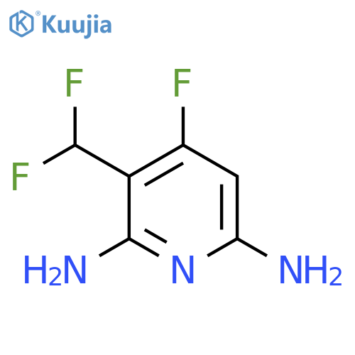 2,6-Diamino-3-(difluoromethyl)-4-fluoropyridine structure