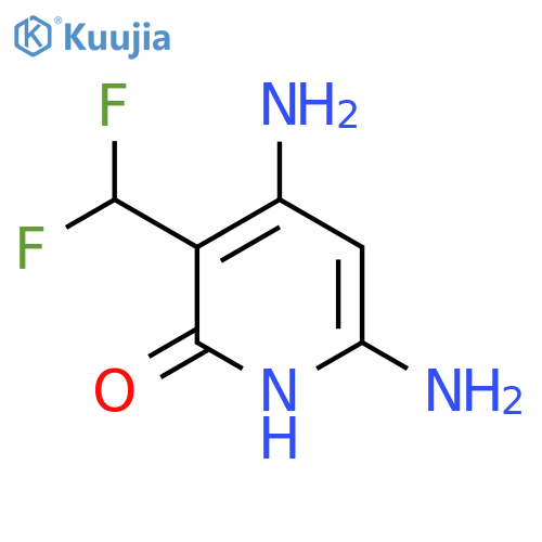 4,6-Diamino-3-(difluoromethyl)-2-hydroxypyridine structure