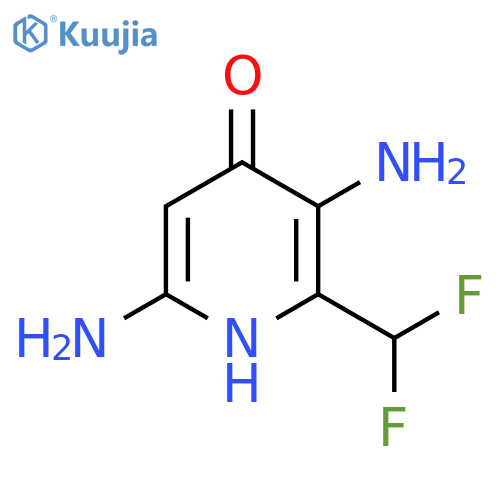 3,6-Diamino-2-(difluoromethyl)-4-hydroxypyridine structure