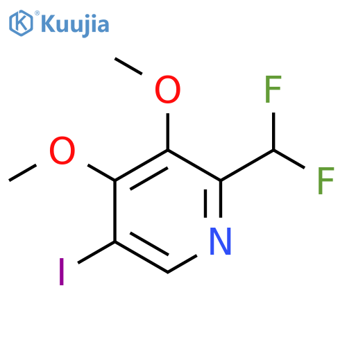 2-(Difluoromethyl)-3,4-dimethoxy-5-iodopyridine structure