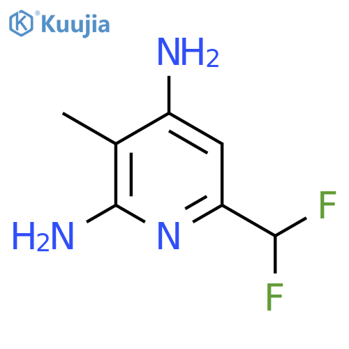 2,4-Diamino-6-(difluoromethyl)-3-methylpyridine structure