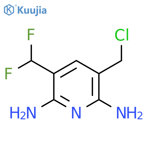 3-(Chloromethyl)-2,6-diamino-5-(difluoromethyl)pyridine structure