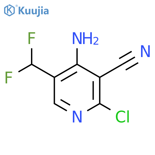 4-Amino-2-chloro-3-cyano-5-(difluoromethyl)pyridine structure