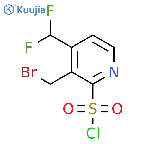 3-(Bromomethyl)-4-(difluoromethyl)pyridine-2-sulfonyl chloride structure