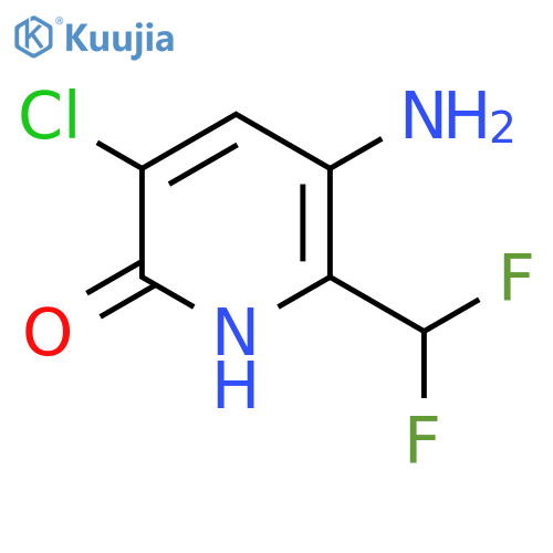 3-Amino-5-chloro-2-(difluoromethyl)-6-hydroxypyridine structure