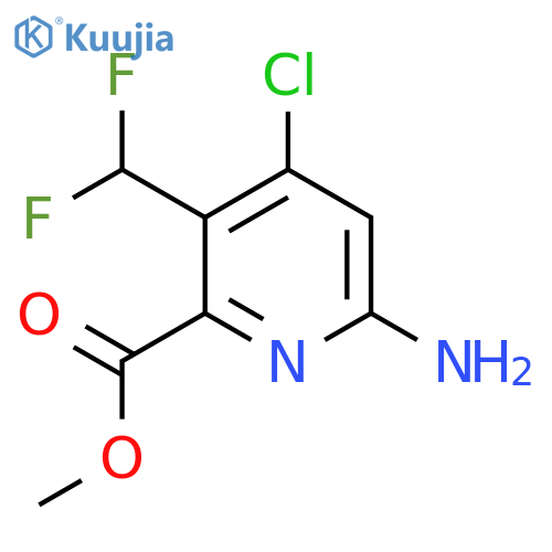 Methyl 6-amino-4-chloro-3-(difluoromethyl)pyridine-2-carboxylate structure