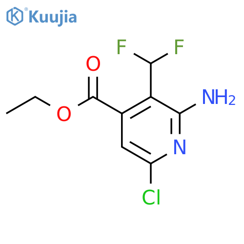 Ethyl 2-amino-6-chloro-3-(difluoromethyl)pyridine-4-carboxylate structure