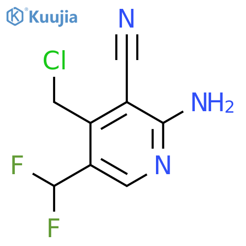 2-Amino-4-(chloromethyl)-3-cyano-5-(difluoromethyl)pyridine structure