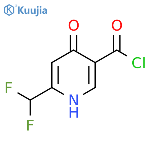 2-(Difluoromethyl)-4-hydroxypyridine-5-carbonyl chloride structure