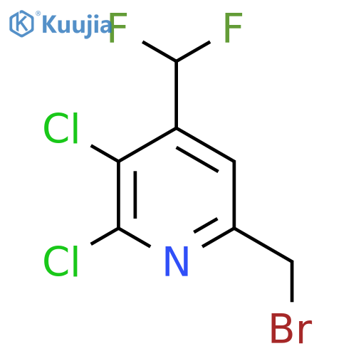 6-(Bromomethyl)-2,3-dichloro-4-(difluoromethyl)pyridine structure