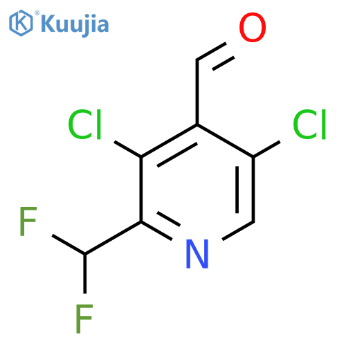 3,5-Dichloro-2-(difluoromethyl)pyridine-4-carboxaldehyde structure