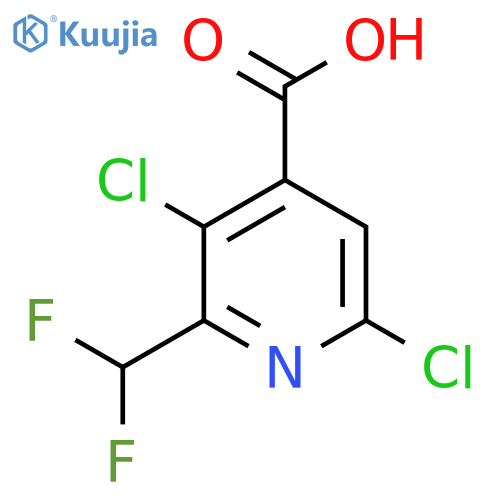 3,6-Dichloro-2-(difluoromethyl)pyridine-4-carboxylic acid structure