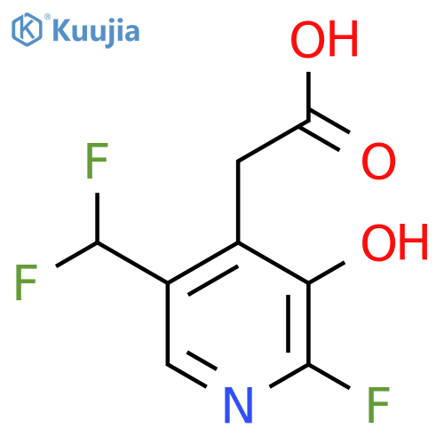 5-(Difluoromethyl)-2-fluoro-3-hydroxypyridine-4-acetic acid structure