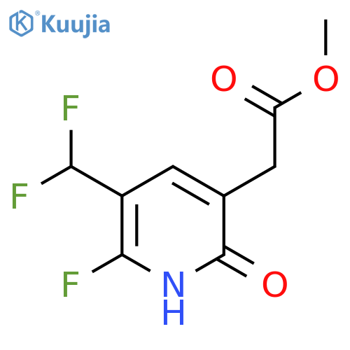Methyl 3-(difluoromethyl)-2-fluoro-6-hydroxypyridine-5-acetate structure
