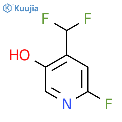 4-(Difluoromethyl)-2-fluoro-5-hydroxypyridine structure