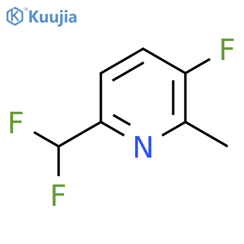 6-(Difluoromethyl)-3-fluoro-2-methylpyridine structure