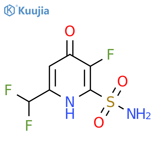 6-(Difluoromethyl)-3-fluoro-4-hydroxypyridine-2-sulfonamide structure