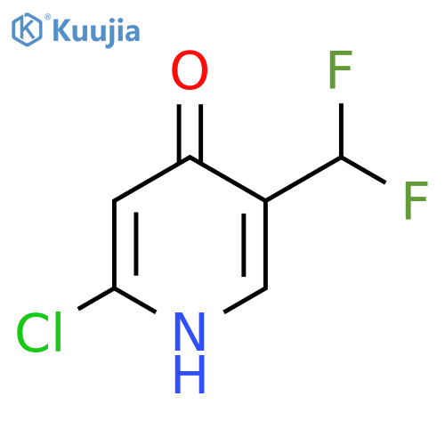 2-Chloro-5-(difluoromethyl)-4-hydroxypyridine structure
