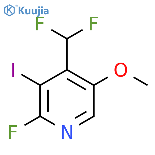 4-(Difluoromethyl)-2-fluoro-3-iodo-5-methoxypyridine structure
