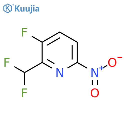 2-(Difluoromethyl)-3-fluoro-6-nitropyridine structure