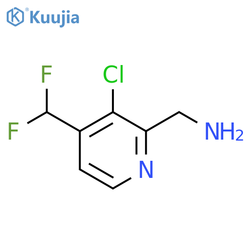 2-(Aminomethyl)-3-chloro-4-(difluoromethyl)pyridine structure