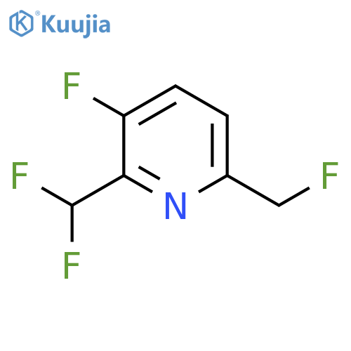 2-(Difluoromethyl)-3-fluoro-6-(fluoromethyl)pyridine structure