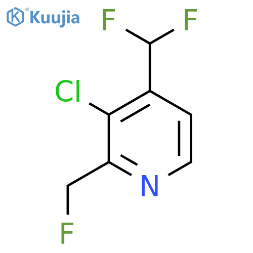 3-Chloro-4-(difluoromethyl)-2-(fluoromethyl)pyridine structure