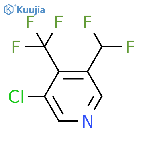 3-Chloro-5-(difluoromethyl)-4-(trifluoromethyl)pyridine structure
