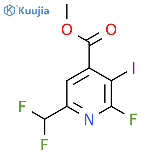 Methyl 6-(difluoromethyl)-2-fluoro-3-iodopyridine-4-carboxylate structure