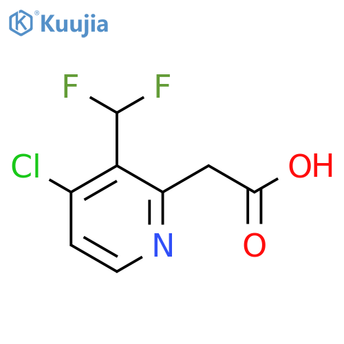 4-Chloro-3-(difluoromethyl)pyridine-2-acetic acid structure