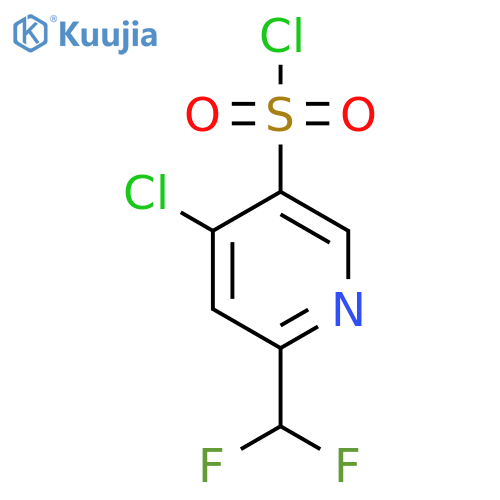 4-Chloro-6-(difluoromethyl)pyridine-3-sulfonyl chloride structure